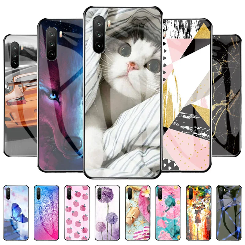 

Tempered Glass Case For Huawei Mate 40 Lite Cover Silicon Bumper On Huawei Maimang 9 Mate 40Lite 6.8" Cute Print Phone Capinha