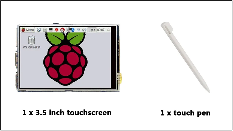 Комплект для Raspberry Pi 4 Модель B 3,5 дюймов Сенсорный экран Дисплей монитор 480x320 ЖК-дисплей оболочка радиатора Экран стилус для сенсорного экрана