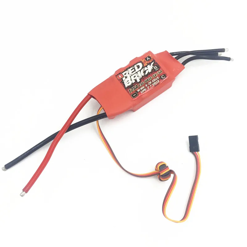 Электронный регулятор скорости Red Brick 125A Brushless Esc 5V/5A BEC для Fpv Бесщеточный мотор