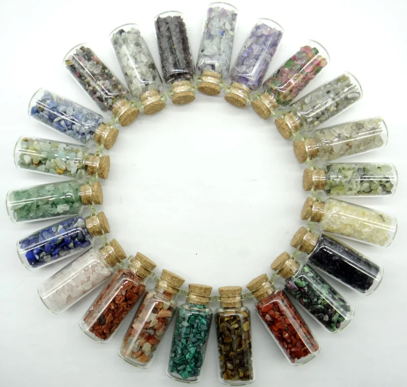 

Кулон из натурального стекла, 53 х22 м, бутылки желаний камней, кварцевый кристалл, авантюрин, украшение для самостоятельного изготовления юв...