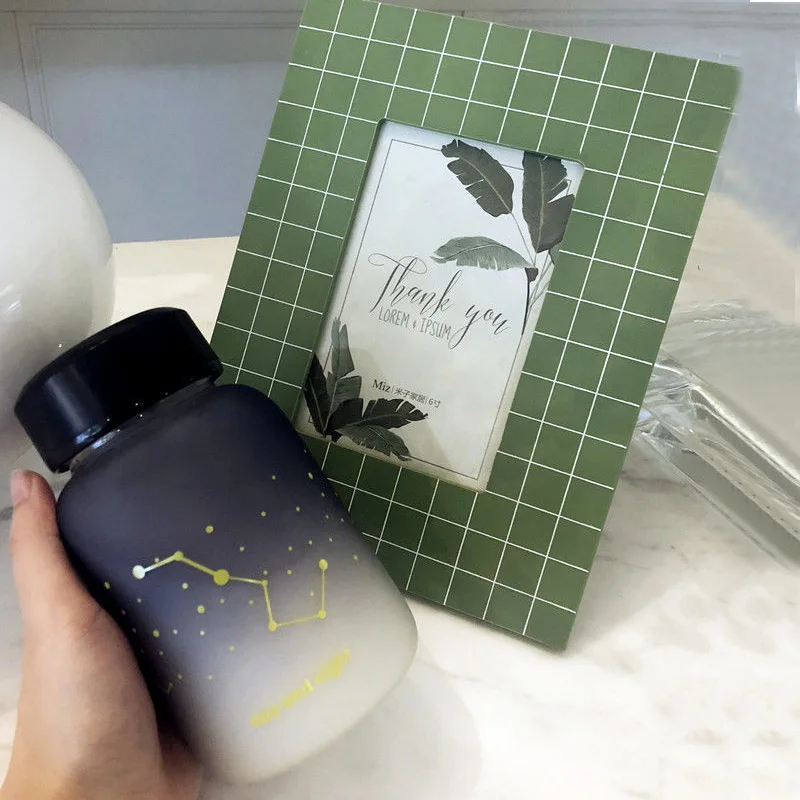 Стеклянная бутылка для воды с изображением звездного неба 600 мл|Бутылки воды| |