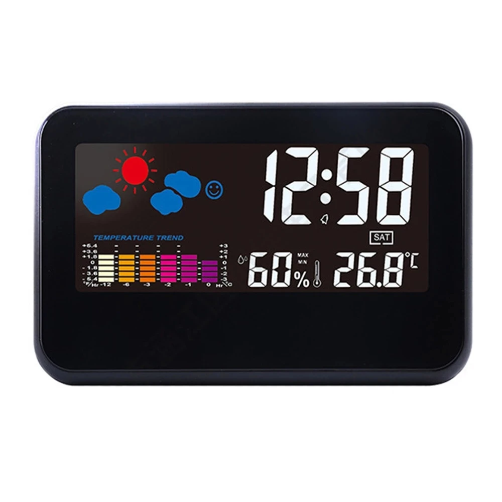 

Multifunctional Weather Clock Sound Control Electronic Alarm Clock Creative Forecast Gift