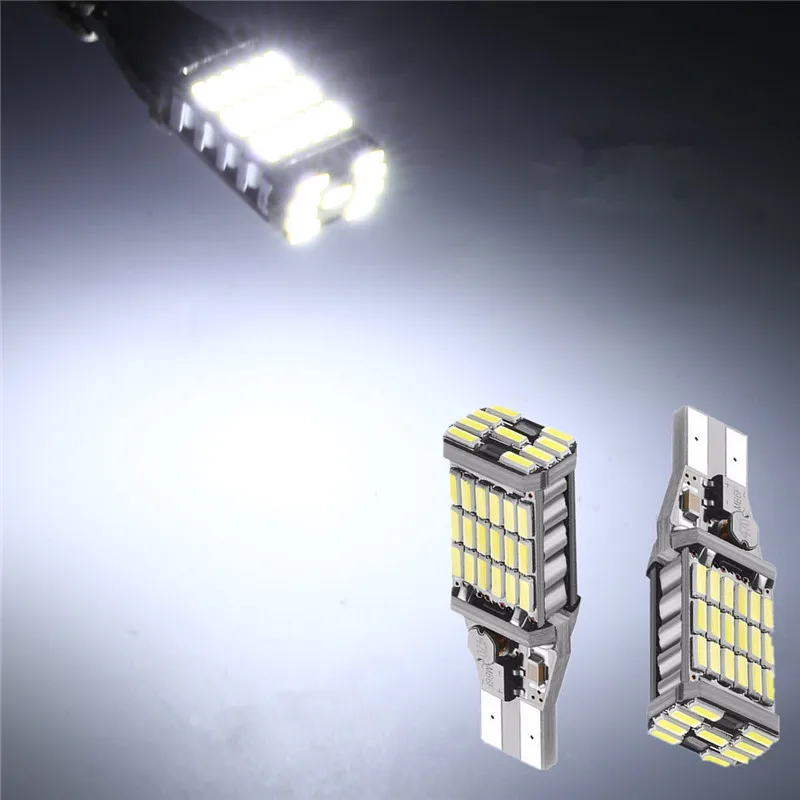 2 шт. супер яркий T15 W16W 921 45 SMD светодиодный 4014 Авто Canbus обратный свет лампы заднего хода задний фонарь