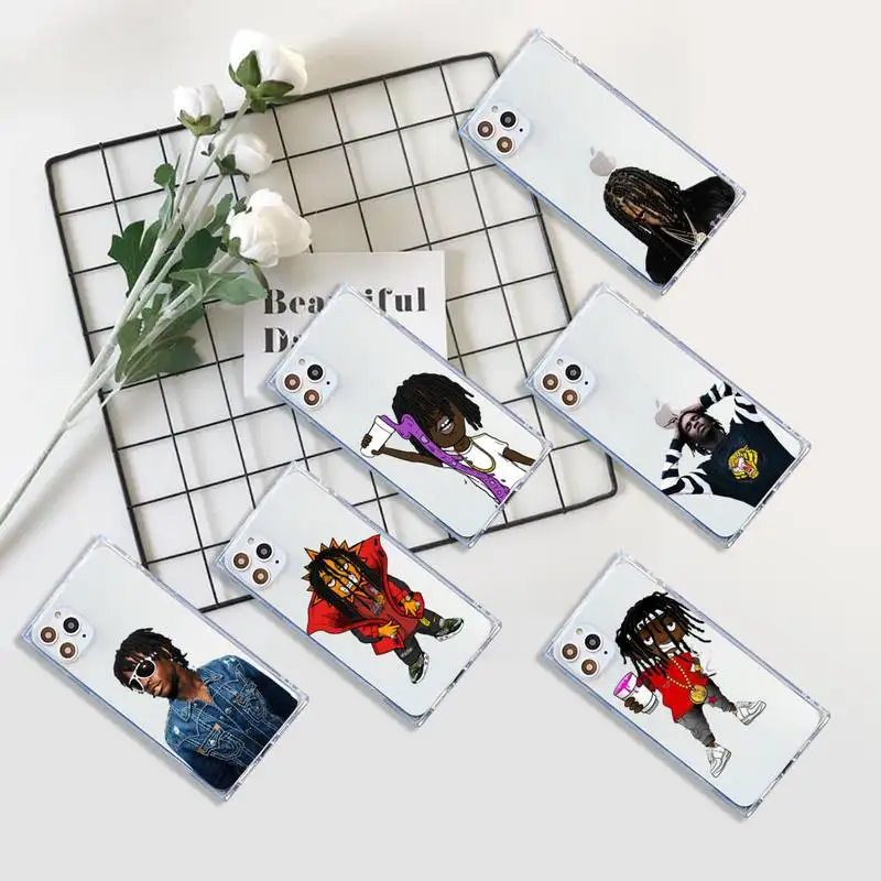 

Chief Keef famous rapper Phone Case Transparent for iPhone 7 8 11 12 se 2020 mini pro X XS XR MAX Plus