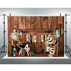 Фон для портретной фотосъемки с изображением коричневой деревянной стены для детей дошкольного возраста для фотостудии