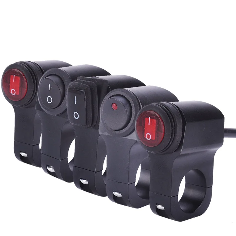 Универсальный алюминиевый водонепроницаемый переключатель на руль мотоцикла 12