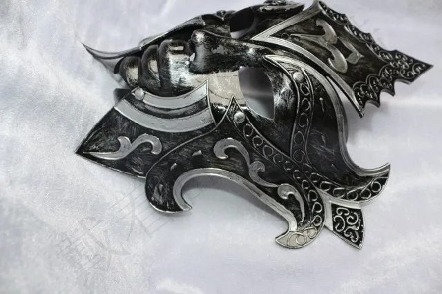 Черная Венецианская маска на все лицо для представлений маскарада принцессы