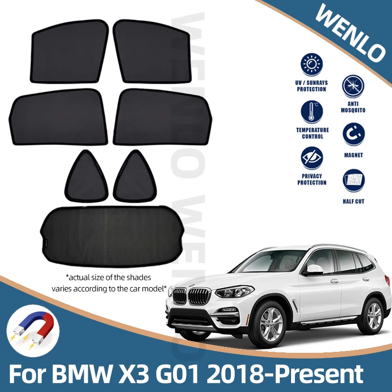 

Магнитный солнцезащитный козырек на окна автомобиля для BMW X3 G01 2018-Н. В. 3-го поколения