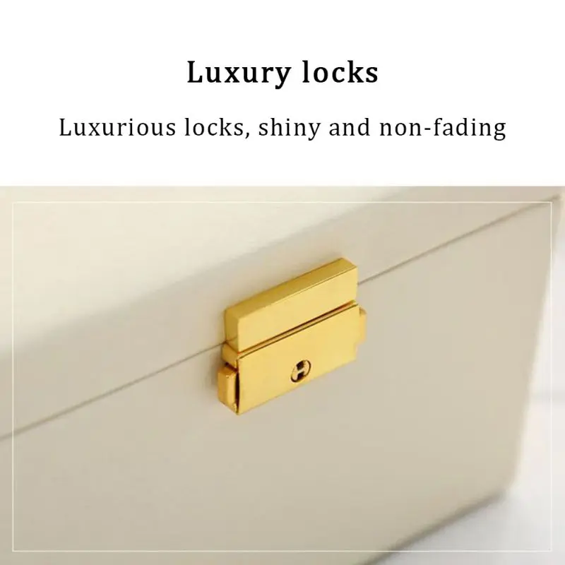 

Three Layers Jewelry Organizer Display Travel Jewelry Case Earring Necklace Ring Storage Holder