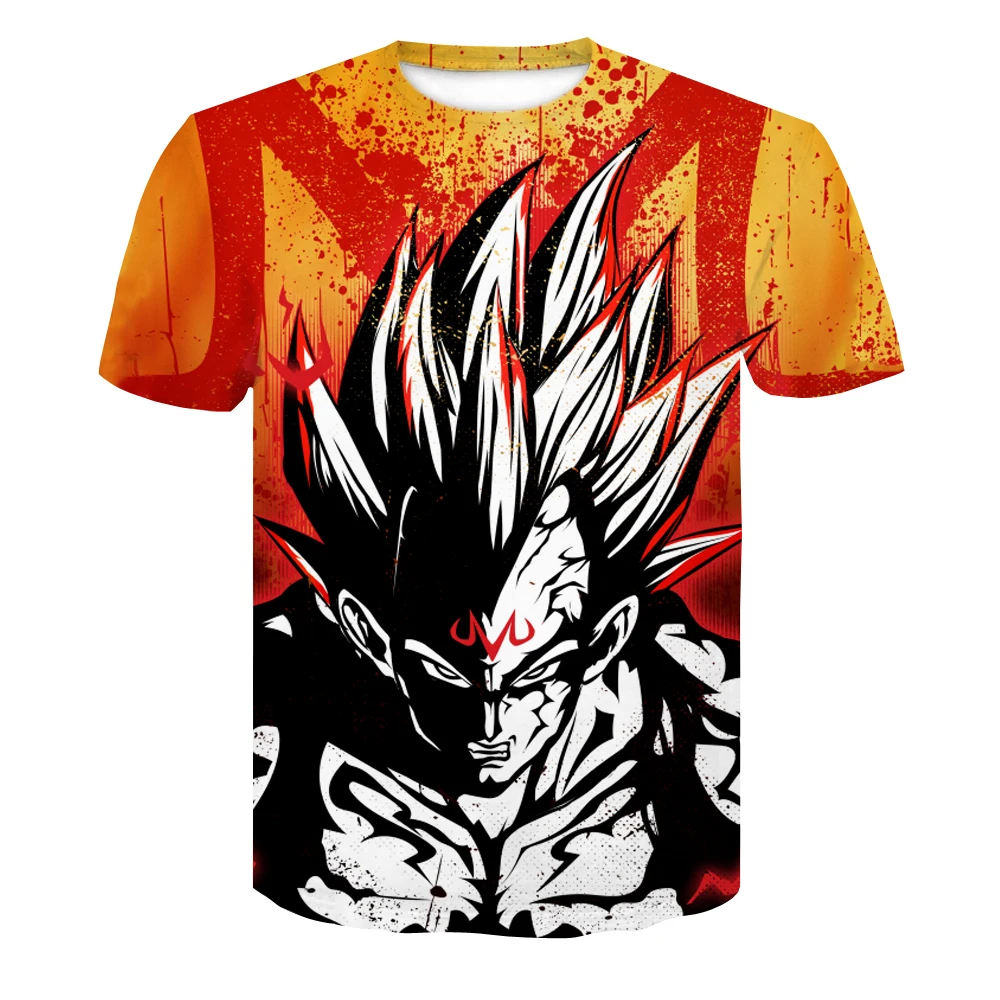 Dragon Ball Z Футболка мужская летняя мода 3D принт Супер Saiyajin Сон Гоку черная Zamasu Vegeta