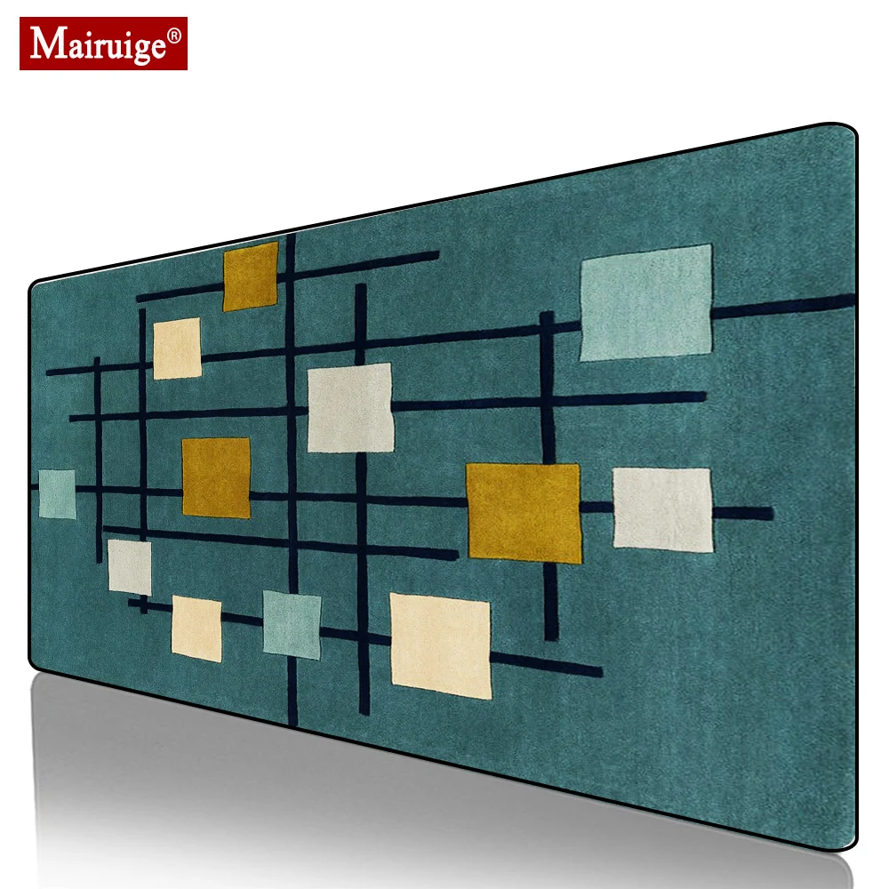 

Rectangle Persian Rug Blue Mouse Pad XXL Gamer Desk Mat Large Keyboard Pad Gaming MousePad 90x40cm/80x30cm for Laptop Table Pads