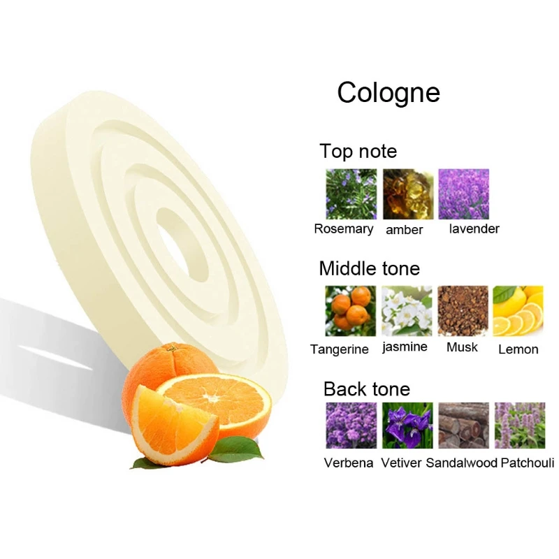 

J60F Car Rotating Perfume Suspension Essential Oil Diffuser Air Freshener Replaceable Incense Tablet for Vehicle Decoration