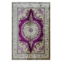 4x6 purple persian silk carpet handmade hot sale area rug oriental silk rug floor mat