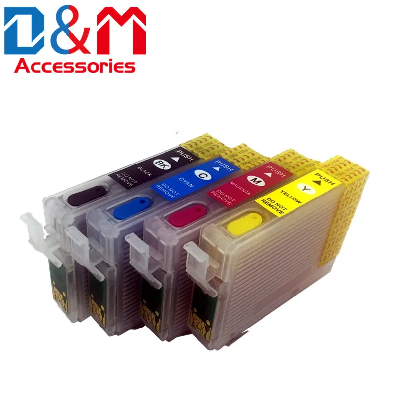 1 Набор перезаправляемый картридж Европы T502W1 T502 T502XL для Epson XP-5100 XP-5105 WF-2865 WF-2860 СНПЧ