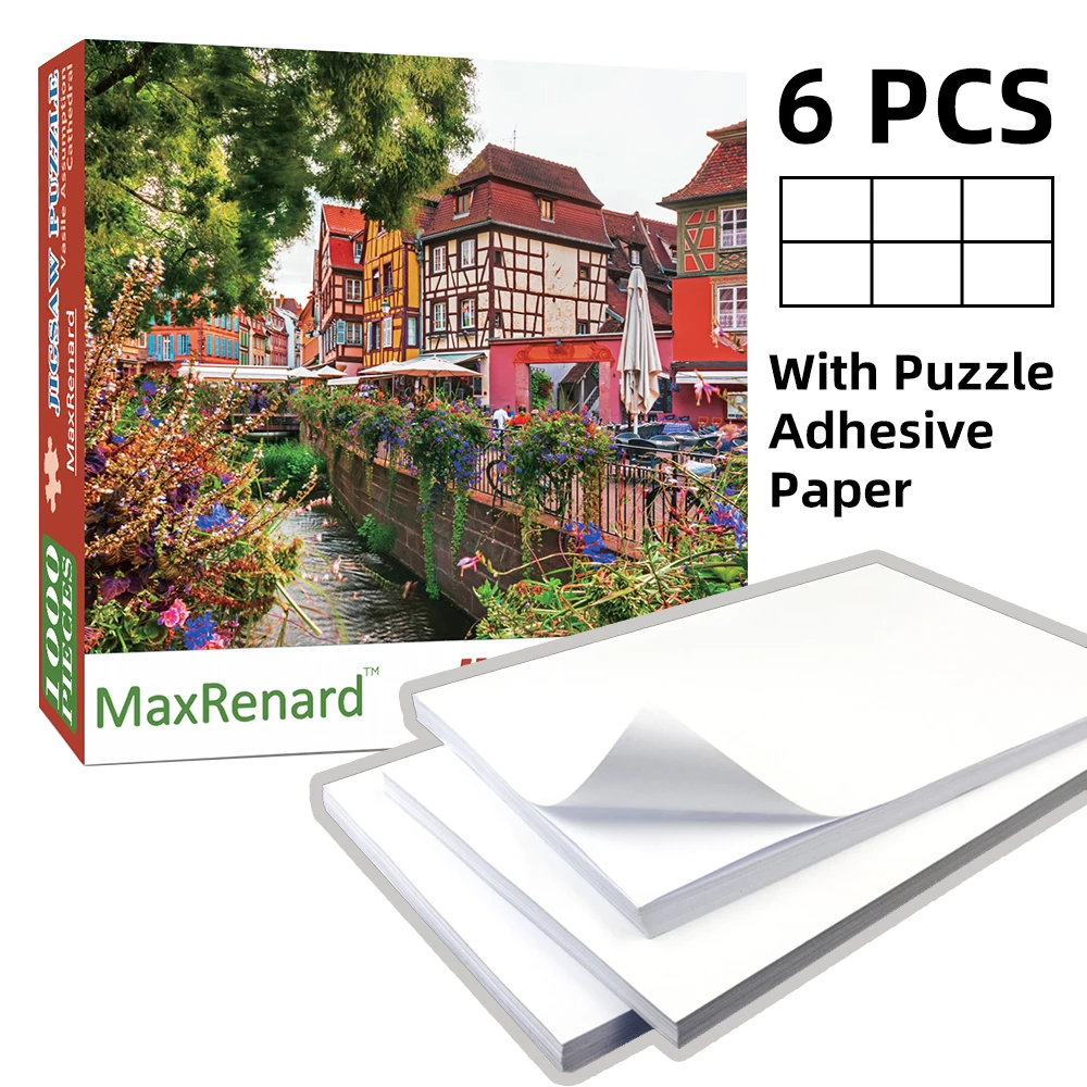 

MaxRenard 50*70cm Jigsaw Puzzles 1000 Pieces for Adults Colmar Assembling Picture Landscape Paper Jigsaw Puzzles for Adults Kids
