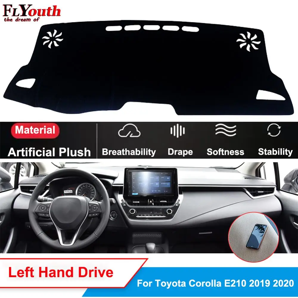 

Искусственный плюшевый коврик для приборной панели автомобиля Toyota Corolla E210 2019 2020