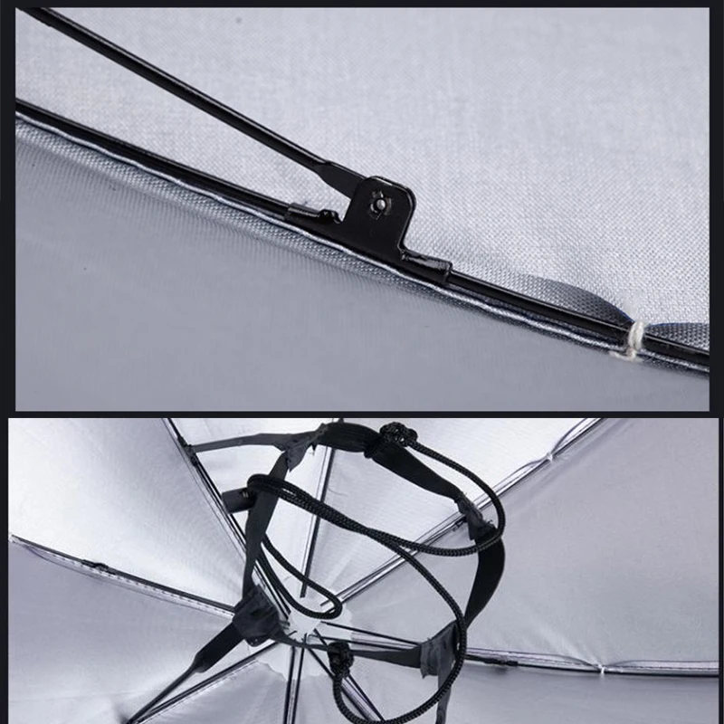 

Head Wear Parasol Foldable Sunscreen Shade Umbrella Hats Rain Gear Outdoor Sport Anti-Sun Hat Hiking Beach Camping Cycling Cap