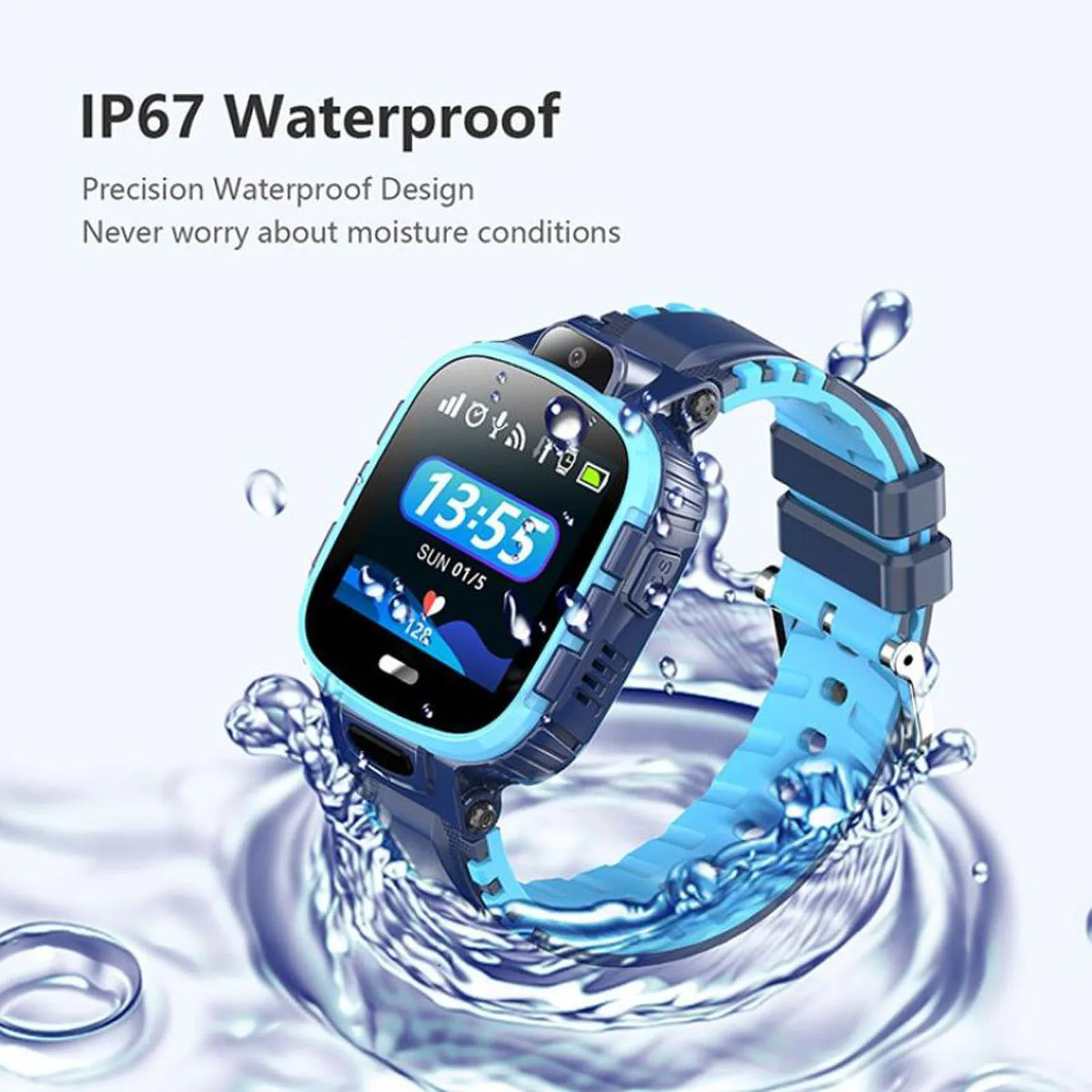 Детские Смарт-часы K23 с функцией SOS GPS для детей | Электроника