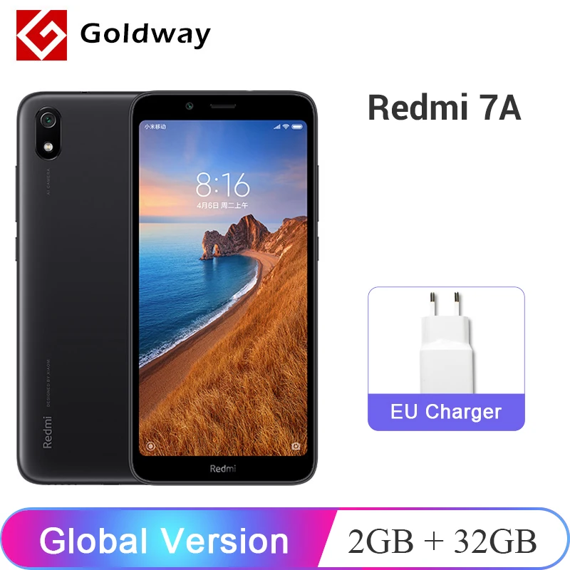 Международная версия телефона Xiaomi Redmi 7A 2 ГБ+32 ГБ 5 45 дюймовый экран Snapdargon 439 восемь