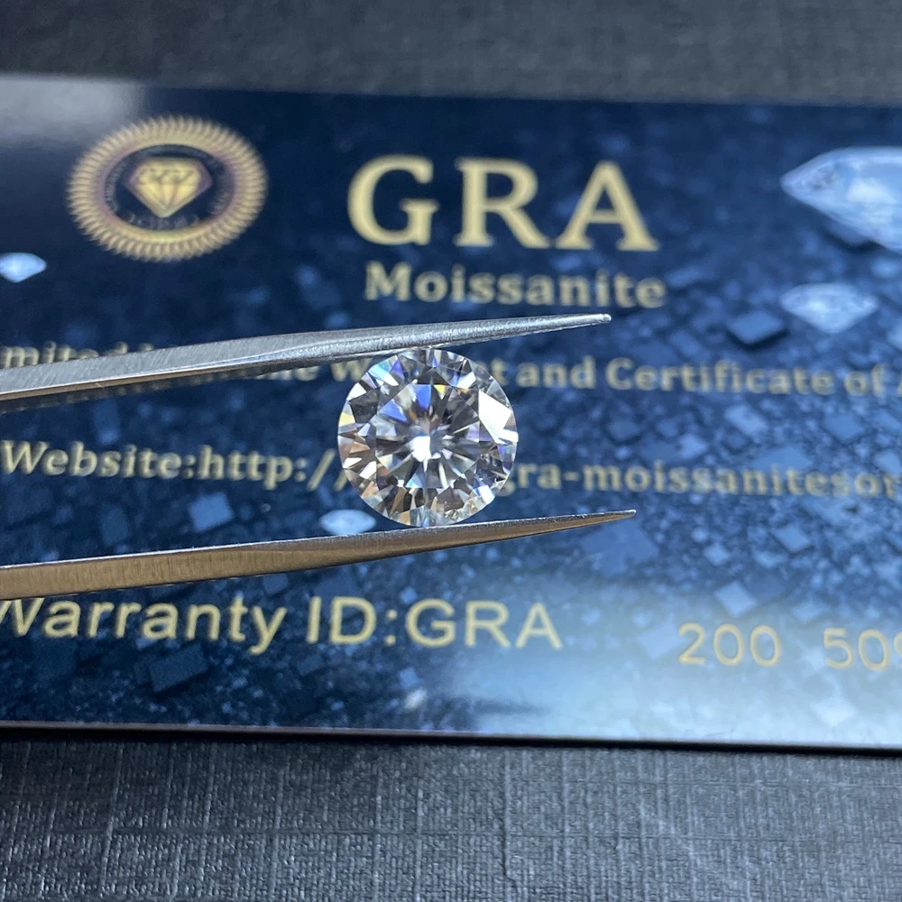 Lab Creat Loose Moissanite Diamond 0 5 карат мм Белый D Цвет отличная огранка VVS1 камень для серьги