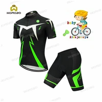 2021 childrens cycling bike jersey set team bicycle clothing suit short sleeve clothes mtb kids cycling wear summer suit