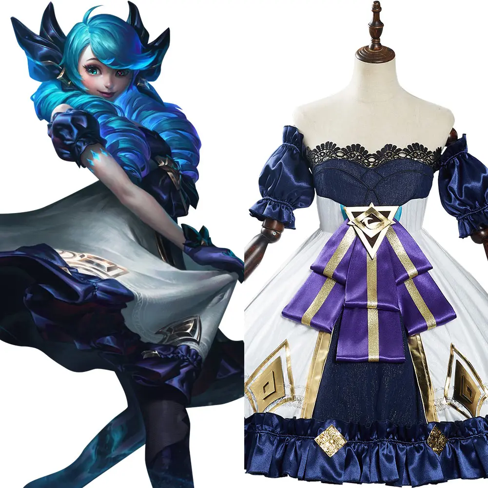 

Game LOL Gwen Cosplay Costume Dress Outfits Halloween Carnival Suit