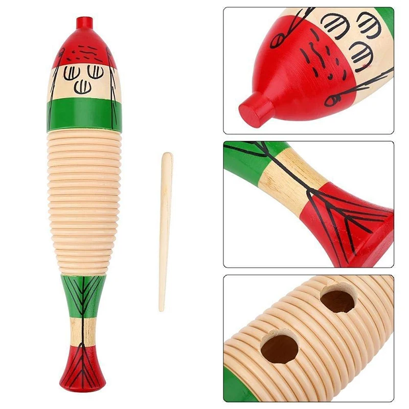 

Wooden Fish Drum Sticks Percussion Toy Instrument Percussion Toys for Children Gifts Infant Playing Type Fish Drum Sticks