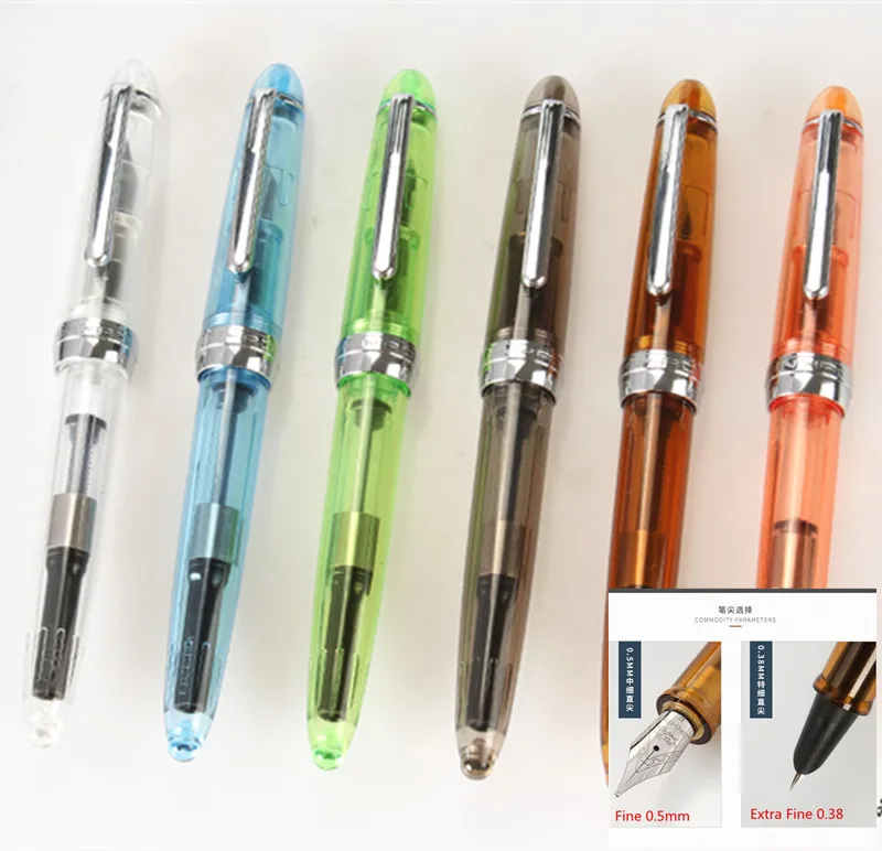 

Ручка перьевая JINHAO 992, 0,5 мм, поршневой Конвертор, 12 цветов на выбор, Подарочные принадлежности для школы и офиса