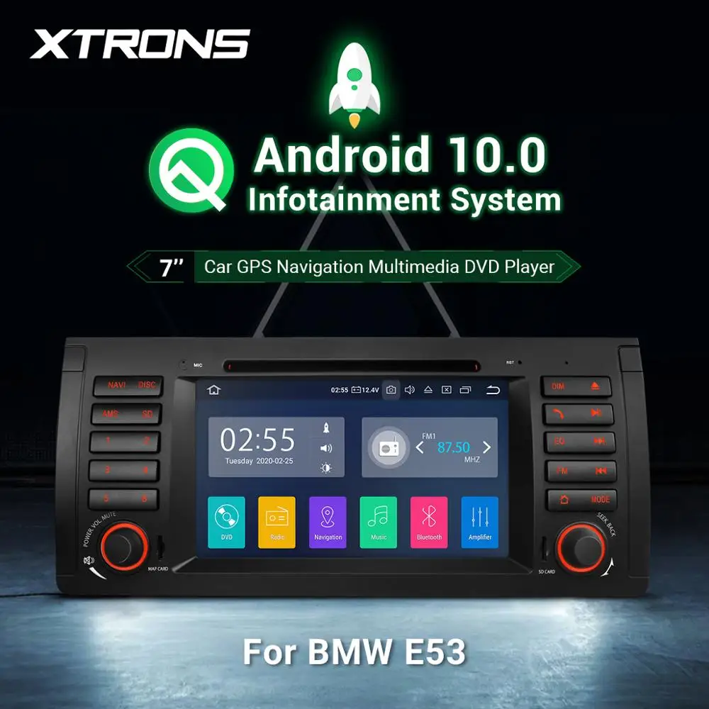 Автомобильный DVD-плеер 7 дюймов Android 10 0 для BMW X5 E53 1999 2000 2001 2002 2003 2004 2005 2006 радио TPMS