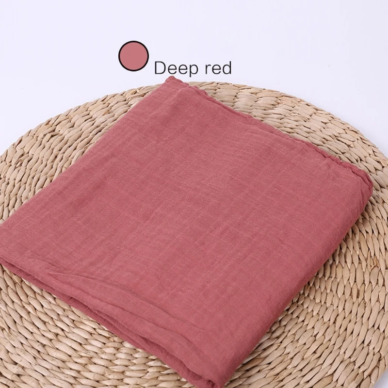 Manta receptora de muselina de fibra de bamb&uacute; para beb&eacute; reci&eacute;n nacido, saco de dormir de gasa de ba&ntilde;o de 2 capas, funda para cochecito de 120x120cm-4