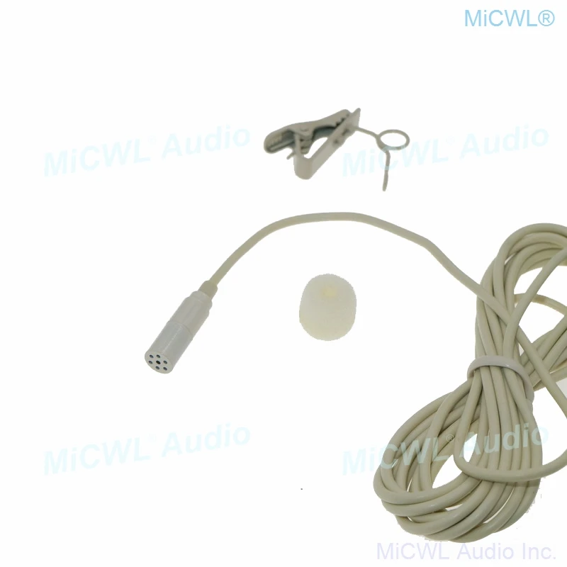 Профессиональный петличный микрофон ME2 бежевый для Shure ULXD SLXD PGX QLXD беспроводной