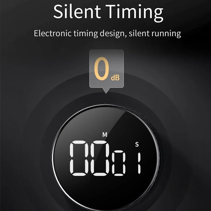 СВЕТОДИОДНЫЙ цифровой магнитный Таймер для приготовления пищи душ учебный