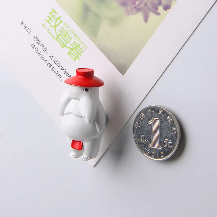 Креативные Мультяшные магниты для холодильника без лица студийной съемки