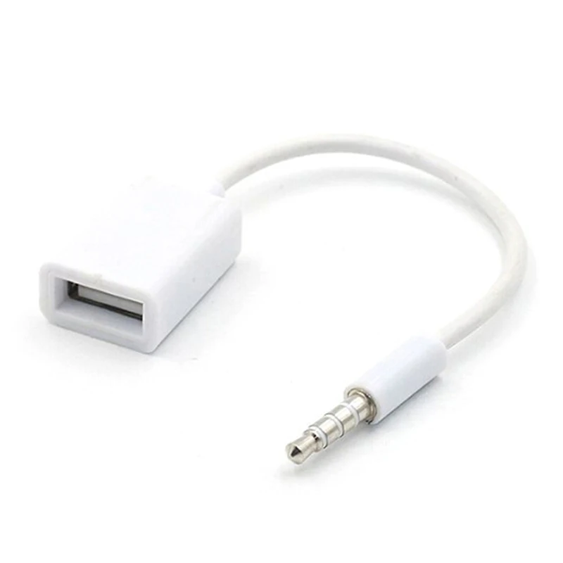 3 5 мм штекер aux аудио разъем к usb 2 0 гнездо преобразователь кабель Автомобильный