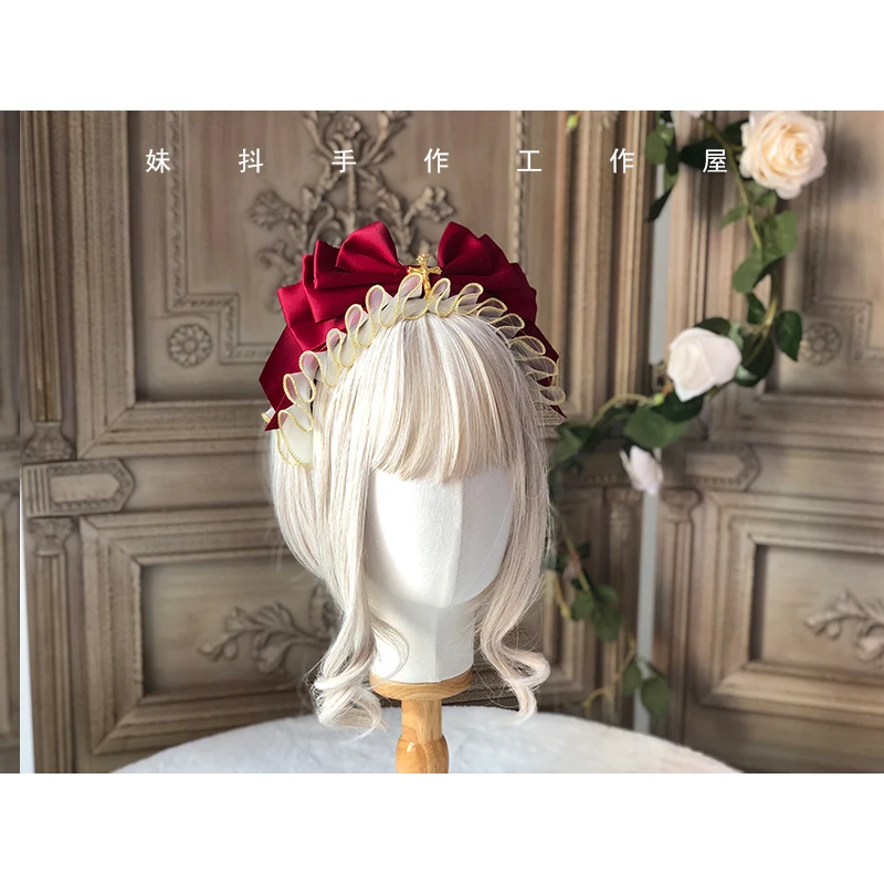 Милые женские туфли ручной работы в Головные уборы повязка на голову с бантом KC