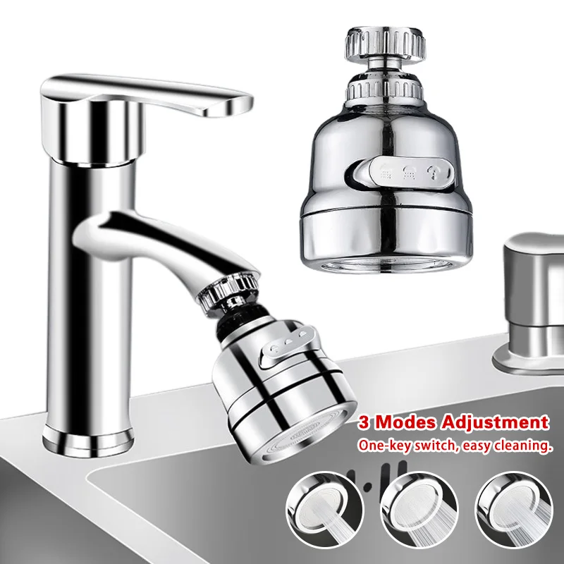 

Kitchen Shower Faucet Tap 360 Degree Rotatable Spray Head Tap Durable Faucet Filter Nozzle Water Saving Bathroom Shower Faucet