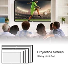 Портативный экран для проектора фильмов 60 72 84 100 120 150 дюймов 16:9 4K HD складной экран для проектора для помещений и улицы