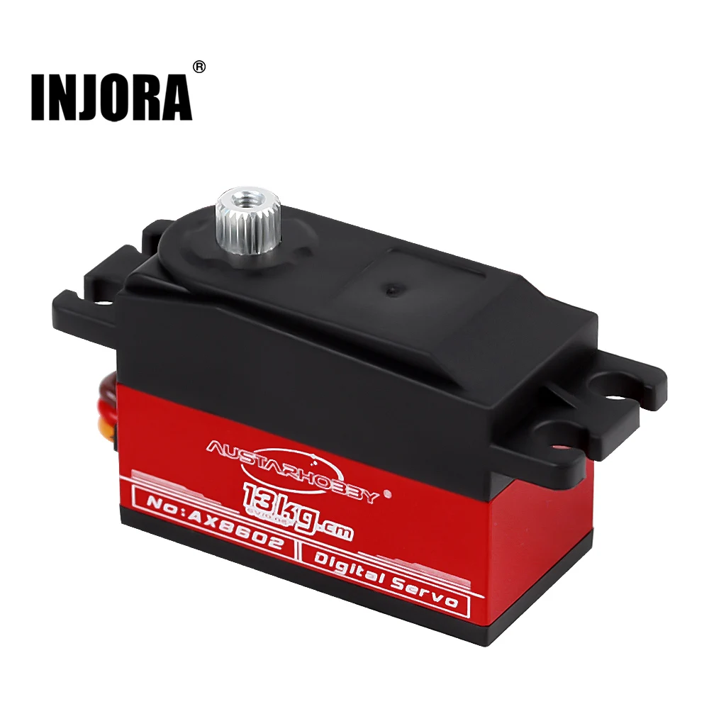 

Сервопривод INJORA с металлической шестерней AX8602, цифровой сердечник с крутящим моментом 13 кг для внедорожников, радиоуправляемых машинок, др...