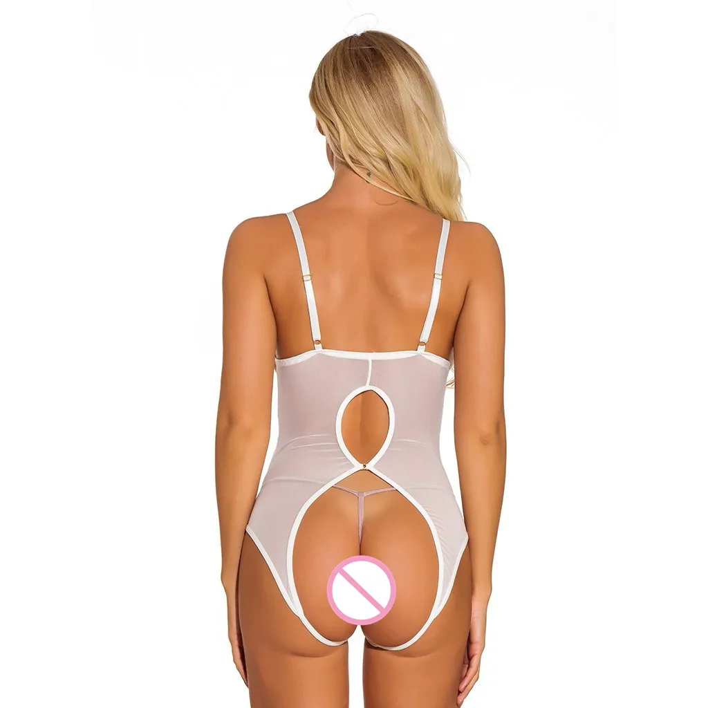 

Plus Size Women S-3XL Open Bra Open Crotch Women Lace Sexy Lingerie Hot Transparent Babydoll Dress Erotic Costumes Babydoll