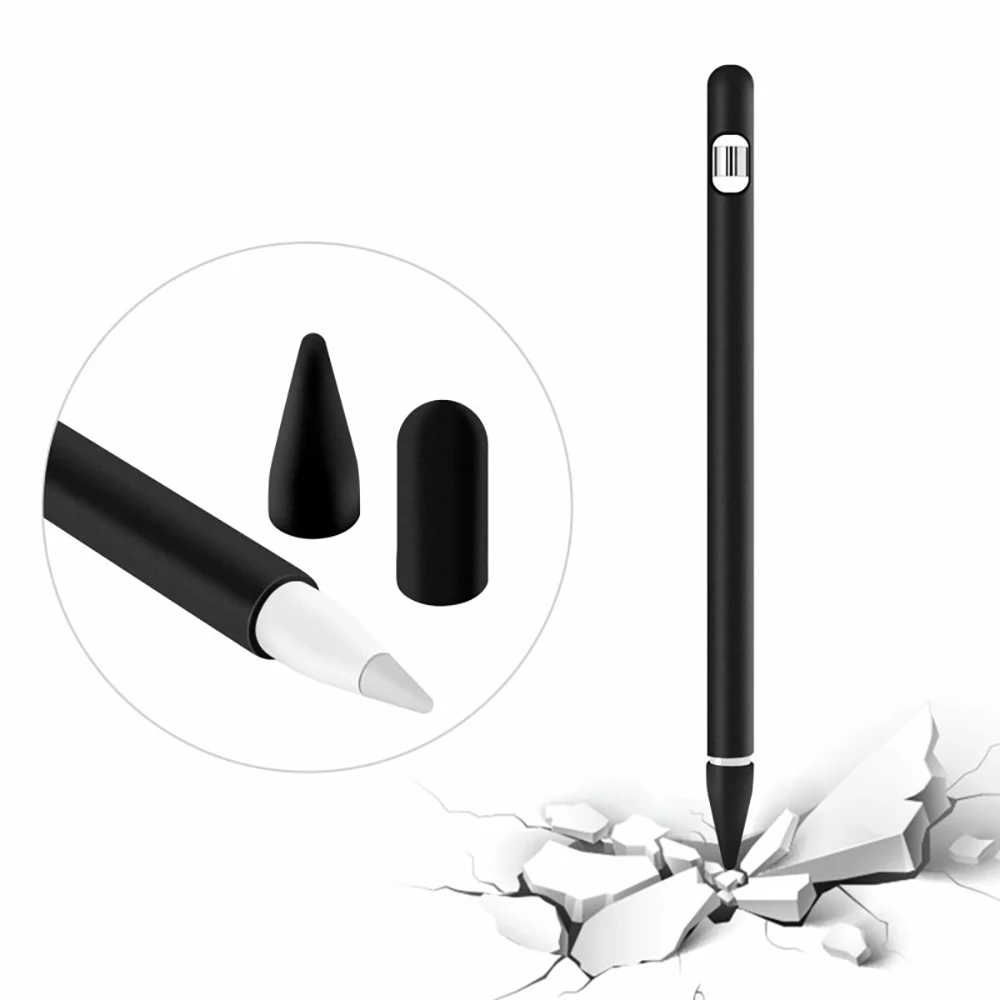 Мягкий силиконовый чехол-карандаш для Apple Pencil защитный чехол-стилус сенсорного