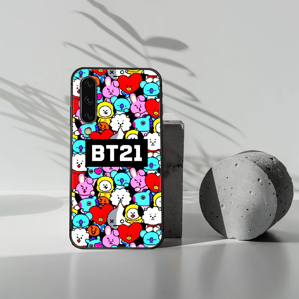 

Cartoon Cute BT-21 Bangtan Phone Case Cover For Samsung Galaxy A10 A11 A20 E A21 A30 A40 A50 A51 A70 A71 A81 S black Hoesjes 3D