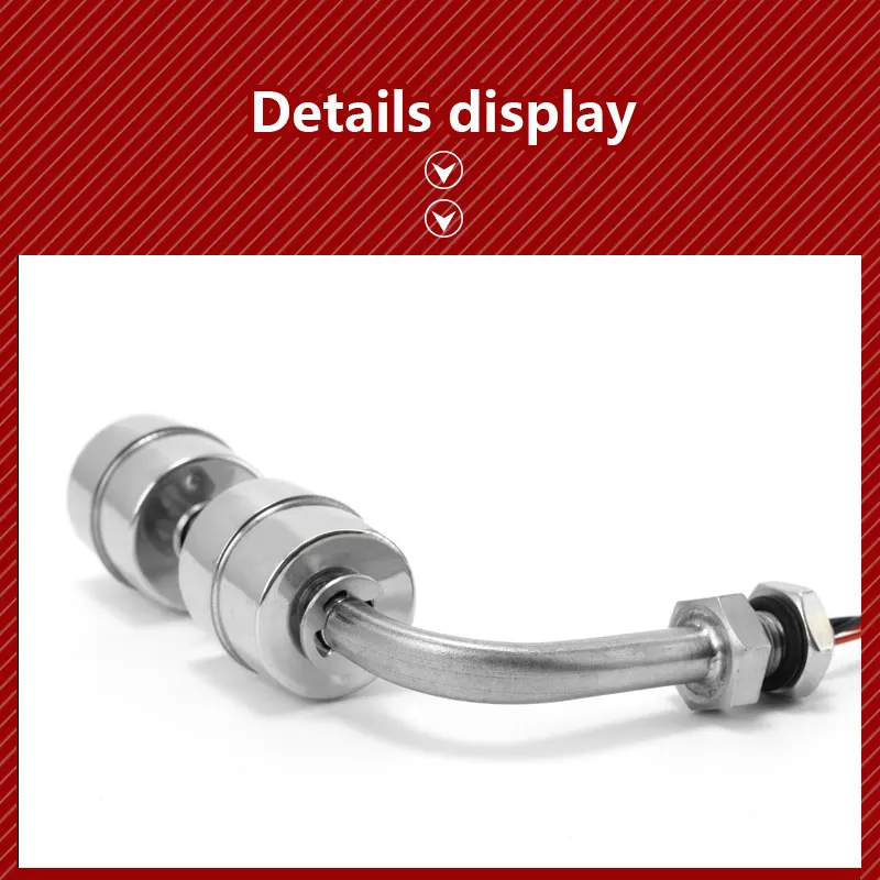 Поплавковый выключатель из нержавеющей стали типа L с боковым креплением датчик