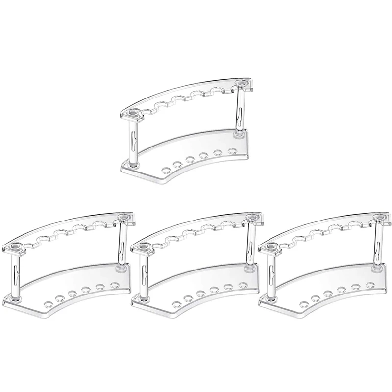 

Set of 4 Pen Holder 6-Slots Pen Display Stand Nail/Makeup/Art Brush Rack Organizer Holder for Homes