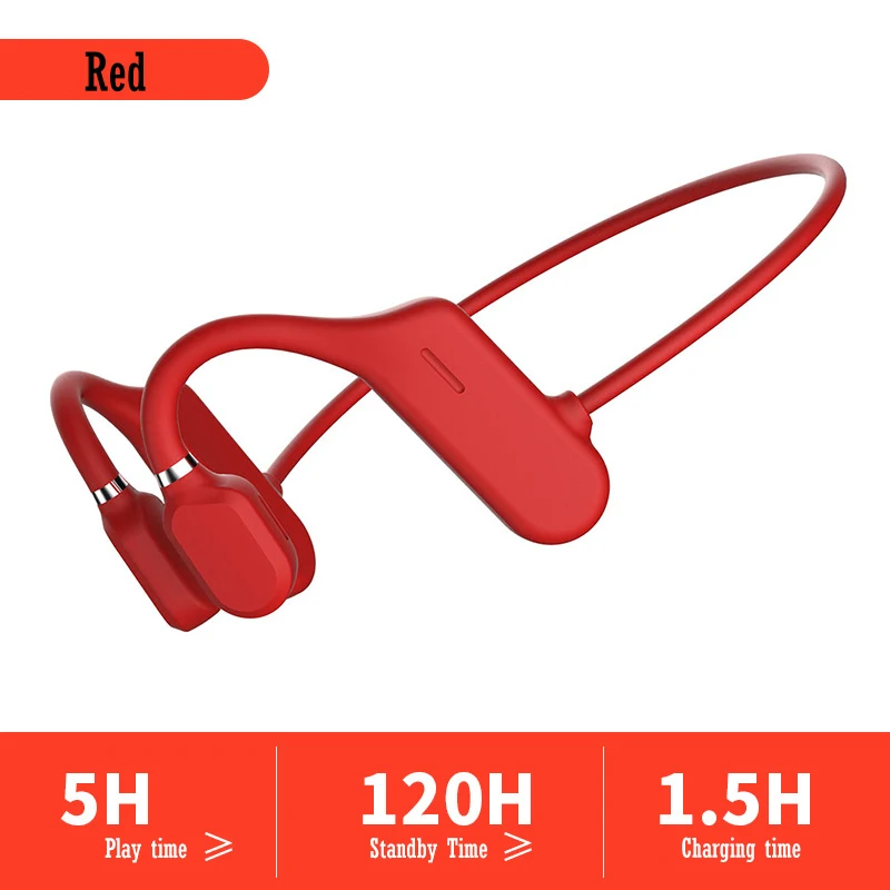 

Bone Conduction Bluetooth 5.0Earphones Wireless Sports Handsfree Headsets Lightweight Neckband Headphones Open Bar