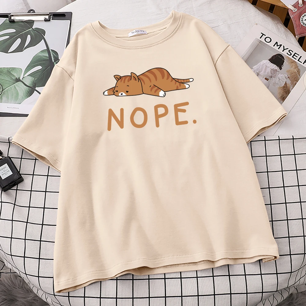 Женская футболка с принтом ленивый кот на животе | одежда