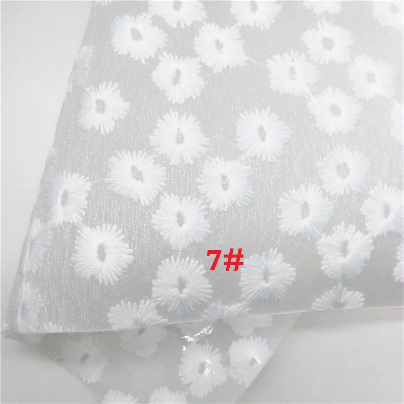 Glitterwishcome 21X29 см A4 Размер Вышивка Цветы на чистой ткани листы для бантов, GM617A - Цвет: 7