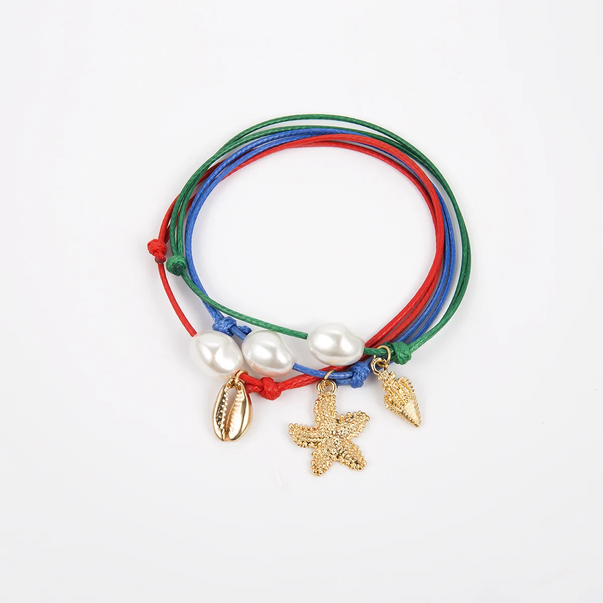 3 шт. раковина Каури браслет женский Регулируемый Бохо макраме дружбы настоящий