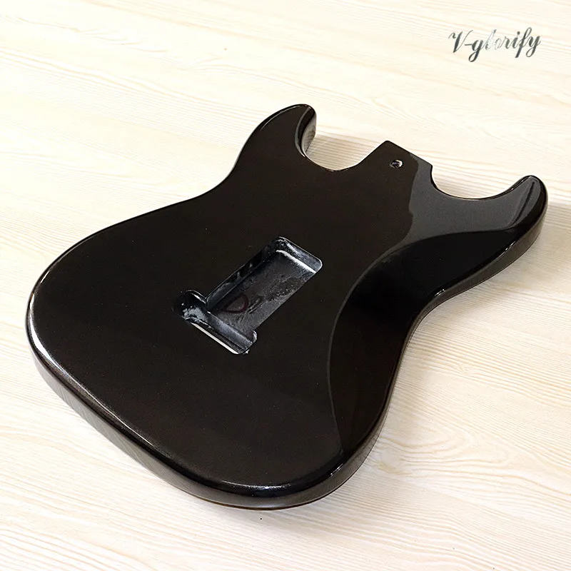 st gitarre körper und floyd rose fräsen elektrische gitarre körper strat st gitarre körper st körper metallic schwarz gro