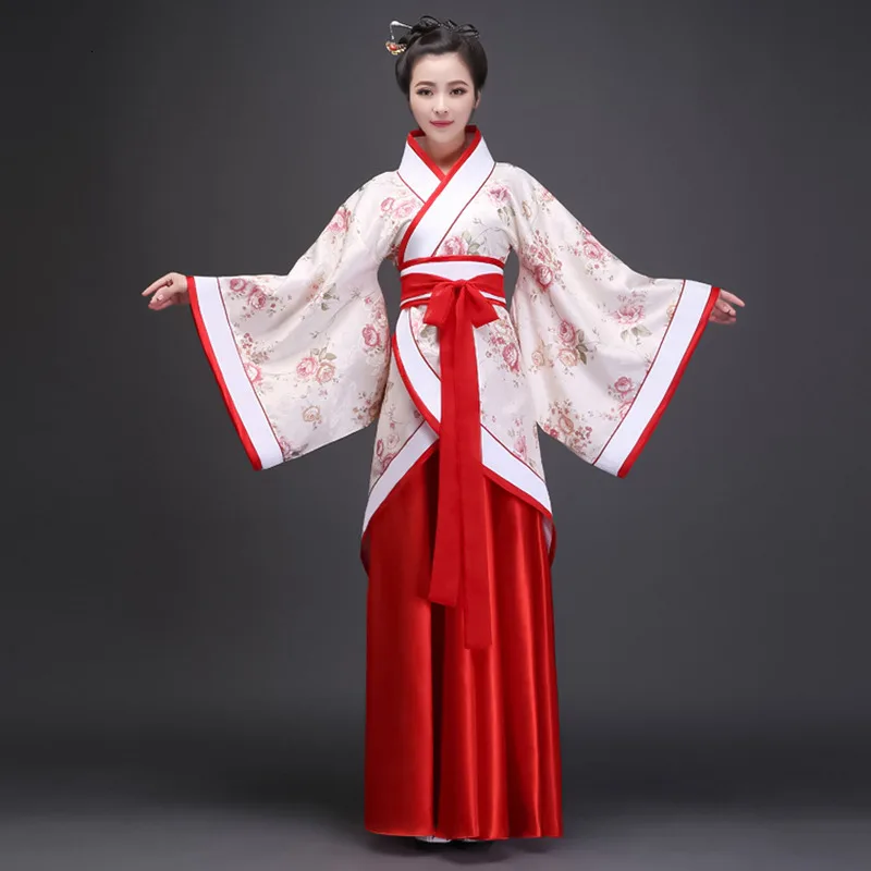 

Woman Chinese Traditional Hanfu Tang Suit Robe Cosplay Costume Adult Performance Stage Dance Dress Cheongsam Outfit Clothing Set