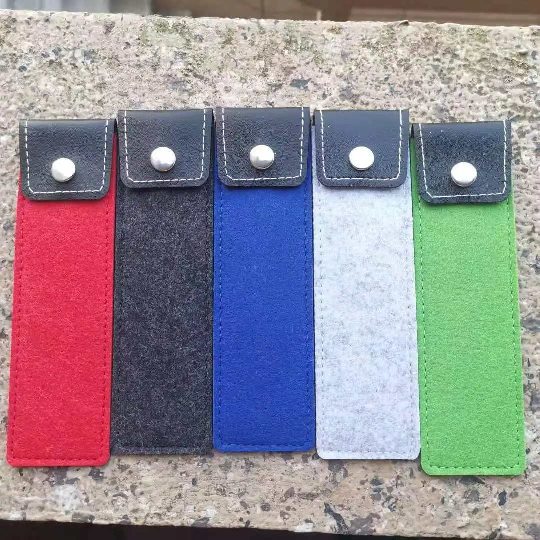 1 шт. серый фетровый скраб и перьевая ручка из искусственной кожи сумка для ручек